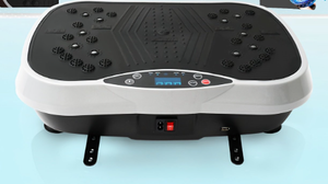 lot 34 image: Vibration Plate Exercise Machine 10 Modes Whole Body Workout Vibration Fitness Platform W Loop Bands Jump Rope Bluetooth Speaker Home Training Equipment for Toning