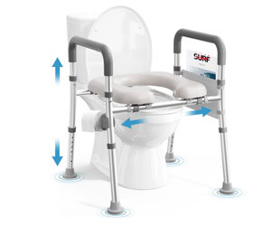 lot 111 image: Soundfuse Toilet Seat Riser for Seniors