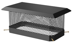 lot 136 image: Garvee Chimney Cap 9 in x 18 in, Galvanized Steel Chimney Cover, Weatherproof & Spark Arrestor, Easy Bottom Installation, Heavy-Duty Adjustable Mesh Cover for Outside Clay Flue Tile, Black