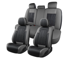 lot 150 image: Mingbron Leather Car Seat Covers,Car Seat Protector Waterproof,Seat Covers Full Set, Car Seat Protectors 5 Seats,Automotive Seat Covers Fit Most Cars Grey&Black