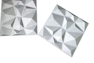 lot 219 image: Art3D 3D Wall Panels Matte Grey 12 Wall Tiles 50 x 50 cm