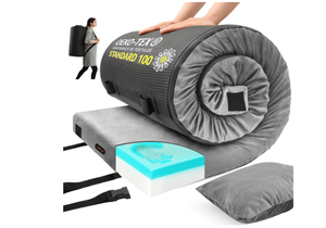 lot 243 image: Lxotvae Memory Foam Camping Mattress pad, Comfortable Thick Floor Sleeping Mat for Adults with Waterproof and Non-Slip Bottom, Portable Roll Up Mattress for Sleepover Guest,Cot Mad for Car Camping