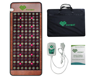 lot 16 image: PHYMAT Large Size Far Infrared Heating Pad - Jade Tourmaline Stone Heating Pad - Red Light Mat - Infrard Mat with Auto Shut Off - Overheat Protection,Smart Control(67x27)