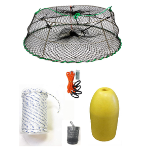 lot 25 image: KUFA Sports Tower Style Stainless Steel Prawn Trap with Prawn Trap Accessory Combo