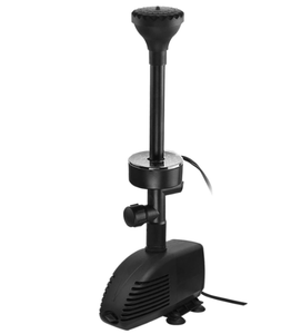 lot 289 image: 660GPH Submersible Pump Pond Fountain with Inside Filter and RGB Colorful LED Light