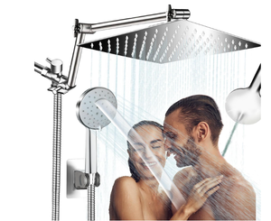 lot 294 image: 12 Inch Rainfall Shower Head with Handheld Combo