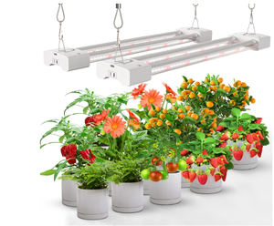 lot 298 image: LED Grow Lights 16W Full Spectrum Integrated Growing Lamp Lighting Fixtures with High PPFD for Greenhouse Hydroponic Indoor Plant Seedling Veg and Flower