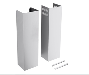 lot 410 image: Stainless Steel Extension for Wall Mount Range Hood Chimney Duct Adjustable Cover Ceiling Retractable