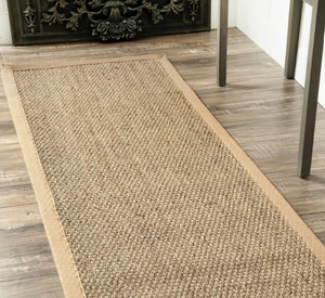 lot 440 image: nuLOOM 2x6 Elijah Seagrass Area Rug, Beige, Solid Farmhouse Style