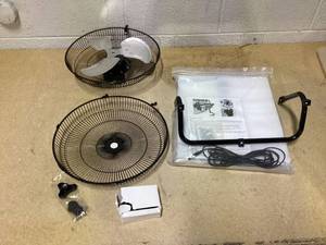 lot 465 image: CYBERDAX 14 Inch Portable Rechargeable Table Fan with Solar Panel Powered and AC Charger Dual Input for Household, Camping, Fishing Outdoors