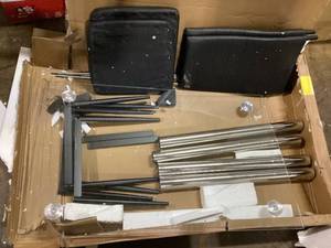 lot 469 image: Glass Dining Table Set for 4 (MISSING 2 CHAIRS)