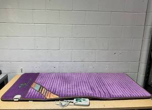 lot 12 image: PHYMAT Far Infrared Amethyst Heating Pad - 5 Color Natural Crystal Heating Mat - Infrared Heating Pad with Auto Shut Off