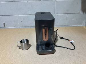 lot 4 image: Caf Affetto Automatic Espresso Machine  Milk Frother, Built-In & Adjustable Espresso Bean Grinder, One-Touch Brew in 90 Seconds  Matte Black, 1.2 Liter, (C7CEBBS3RD3)