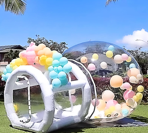lot 45 image: Inflatable Bubble House, Bubble House Dome Inflatable for Kids, 10FT Dome, 6FT Tunnel