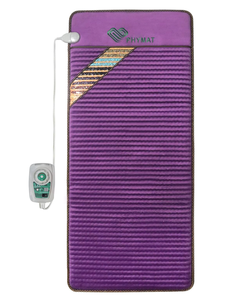 lot 48 image: PHYMAT Far Infrared Amethyst Heating Pad (70x31)- 5 Color Natural Crystal Heating Mat - Amethyst Full Body Infrared Mat - Bio Amethyst Mat with Auto Shut Off - Overheat Protection,Smart Control