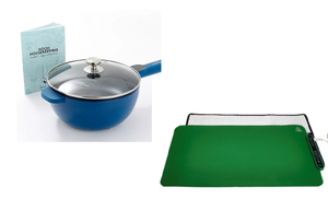lot 370 image: Good Housekeeping 2 piece Bundle 3Qt Electric Cook Pot, Electric Warming Mat with Storage Bag