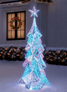 lot 80 image: Members Mark 6 Pre-Lit Prismatic Tree