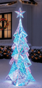 lot 86 image: Members Mark 6 Pre-Lit Prismatic Tree