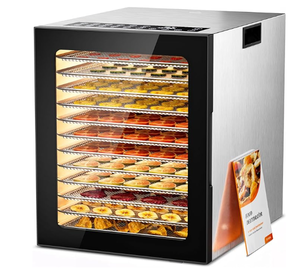 lot 93 image: Food Dehydrator, 12 Stainless Steel Trays in 850W Dehydrator Machine, 48 Hour Digital Timer and 165°F Temperature Adjustable, Food Dryer for Jerky, Dog Treats, Meat, Fruit, Herbs