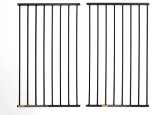 lot 450 image: Regalo 2-in-1 Extra Tall Easy Swing Stairway and Hallway Walk Through Baby Gate, Black