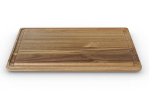 lot 498 image: 14x20 Acacia Wood Carving Board with Juice Groove Natural - Figmint Reversible Wooden Cutting Board, Charcuterie