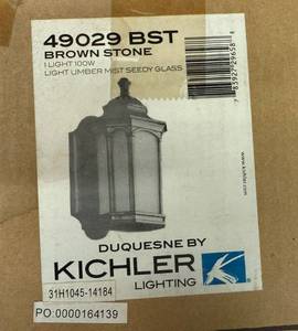 lot 43 image: Kichler Brown Stone Light-49029 BST