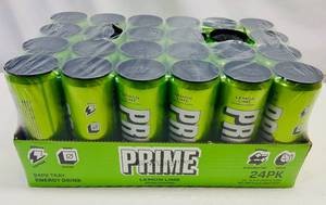 lot 298 image: 24x Prime Energy-Lemon Lime