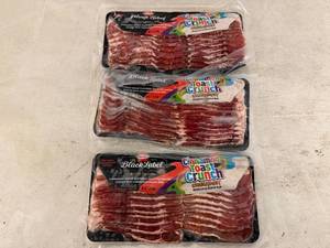 lot 63 image: 3x 12oz Hormel Black Label Bacon-Cinnamon Toast Crunch