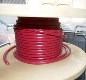 lot 28 image: Red 8 AWG about 25 ft