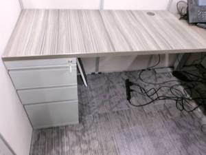 lot 37 image: Side Table  Filing Cabinet Combo