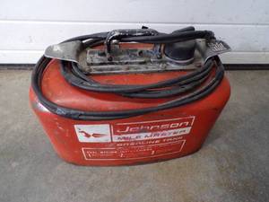 lot 72 image: Dual Line Johnson Boat Gas Tank