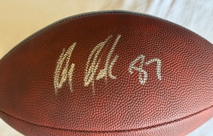 Rob Gronkoski Signed Limited Edition Football Numbered 100/100 New England Patriots