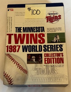 lot 87A image: 1987 Minnesota Twins World Series Collectors Edition Official DVD Set