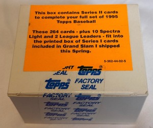 lot 94A image: 1995 Topps Baseball Series II Factory Sealed 264 Card Set