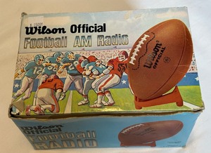 lot 95A image: Vintage Wilson Official FootbalL AM Radio
