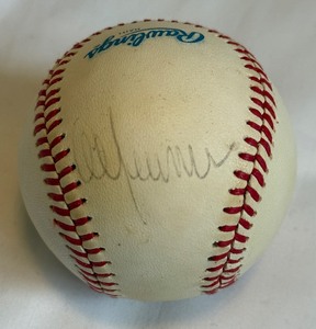 lot 109 image: Al Newman Signed Rawlings OALB Brown Ball Minnesota Twins