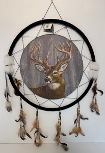 lot 13 image: Painted and Signed Dreamcatcher