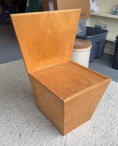 lot 39 image: 1949 Mid Century Custom Made Plywood Chair In The Style of Frank Lloyd Wright