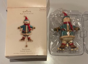 lot 59 image: 2008 Hallmark KEEPSAKE SNOWMAN Christmas Ornament