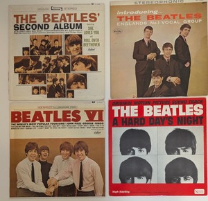 lot 71 image: Excellent Lot of 4 Vintage BEATLES Records