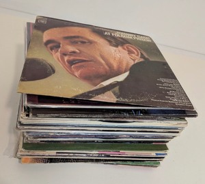 lot 72 image: 50 Country Western Records Lot - Folk Cash, Nelson, Haggard, etc