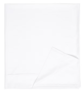 lot 45 image: White Twin Xl Flat Sheet 100% Cotton Perscale BOKSER HOME
