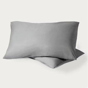 lot 35 image: Pillow Case King Size Pebble Gray 2 Pack 100% Cotton