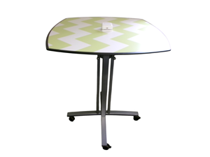 lot 18 image: Rolling High Top Table with Charging Ports & Rechargable