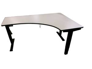 lot 45 image: Power Sit Stand Desk with Left Return