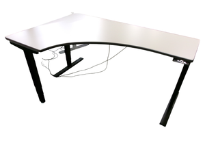 lot 51 image: Power Sit Stand Desk with Right Return