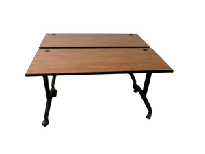 lot 201 image: Nesting Training Table on Wheels with Privacy Panel