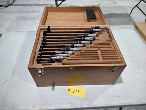 lot 111 image: Micrometer Set, 2-12, Missing 9-1...