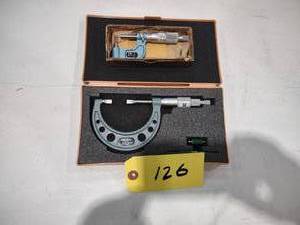 lot 126 image: (2) Micrometers...