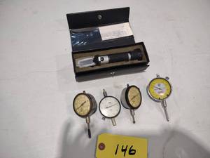 lot 146 image: (4) Dial Indicators & Refractometer...